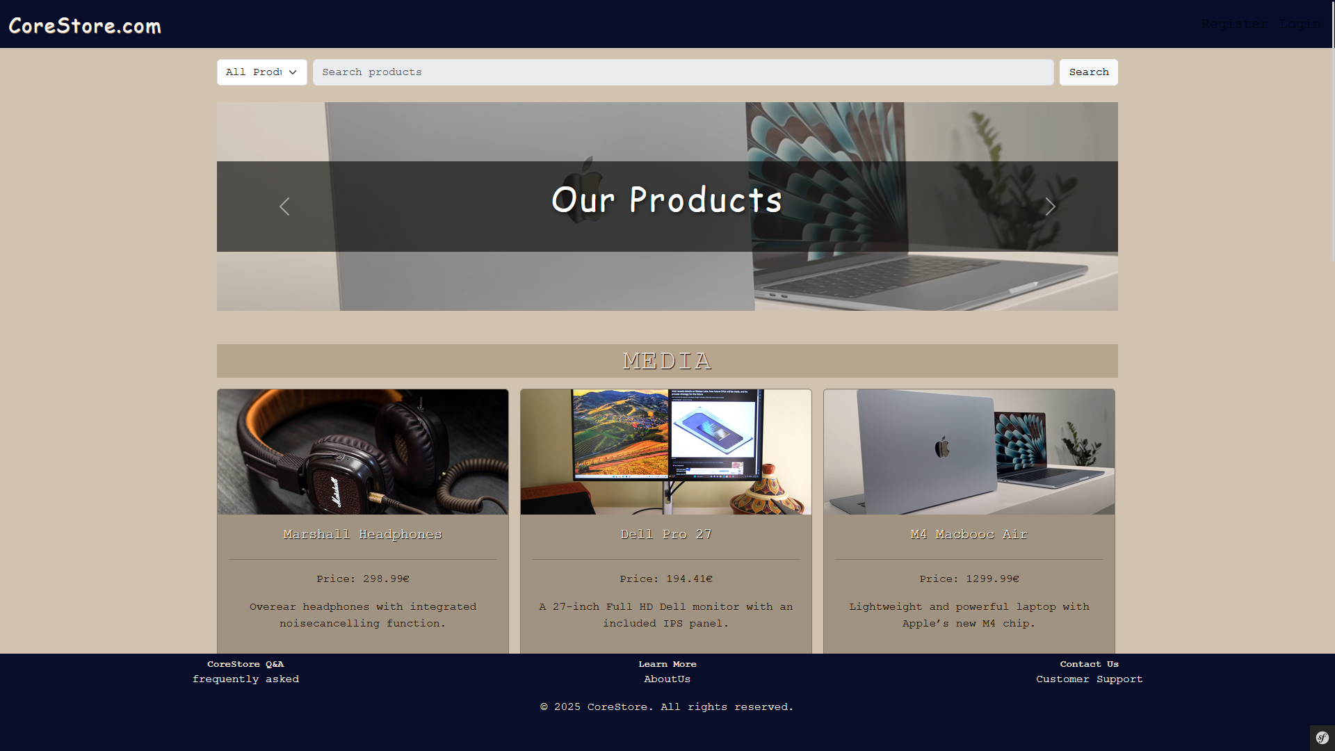 Ecommerce Website