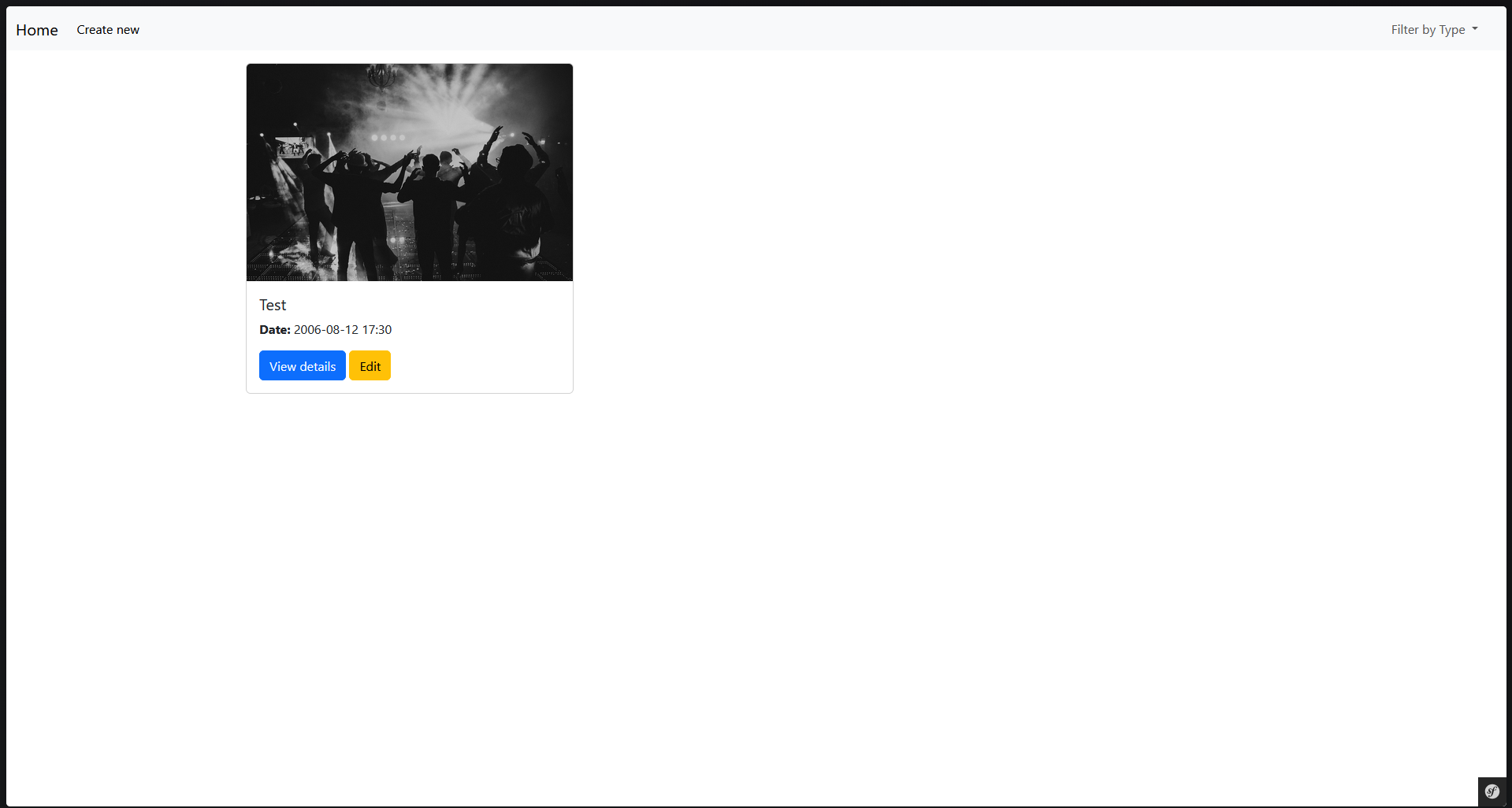 Event Organiser Page
